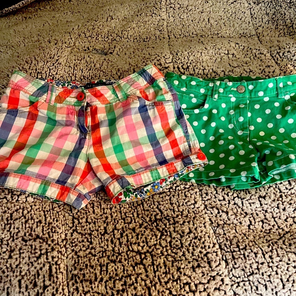 Mini Boden shorts lot girls size 11 y/o